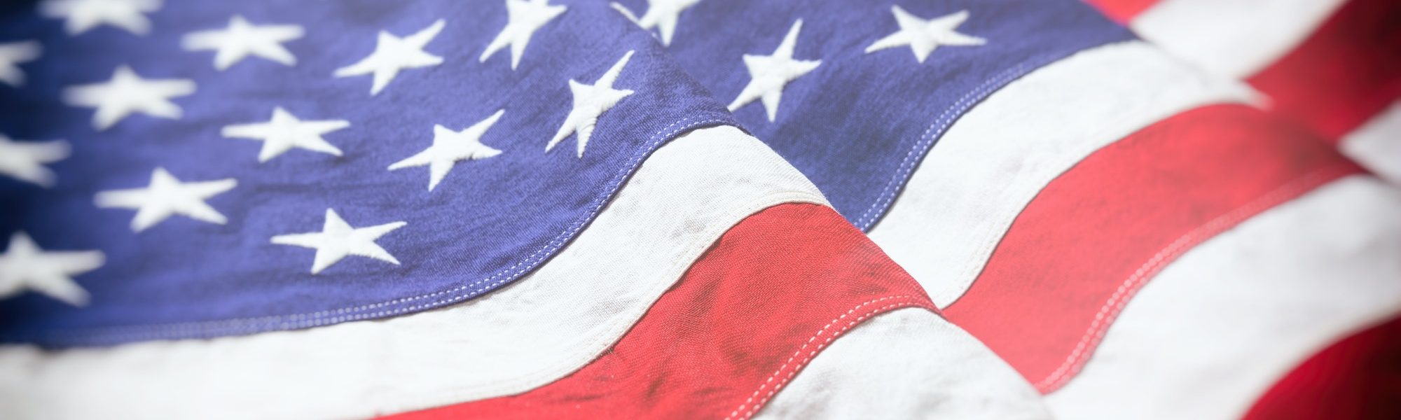 USA flag, US of America sign symbol background, closeup view